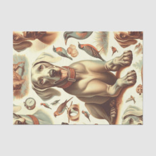 Papel De Seda Vintage Weimaraner Seamless