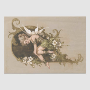 Papel De Seda Vintage Whimsical Woodland Fairy