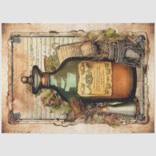 Papel De Seda Vintage Witch Potion Design Series 6