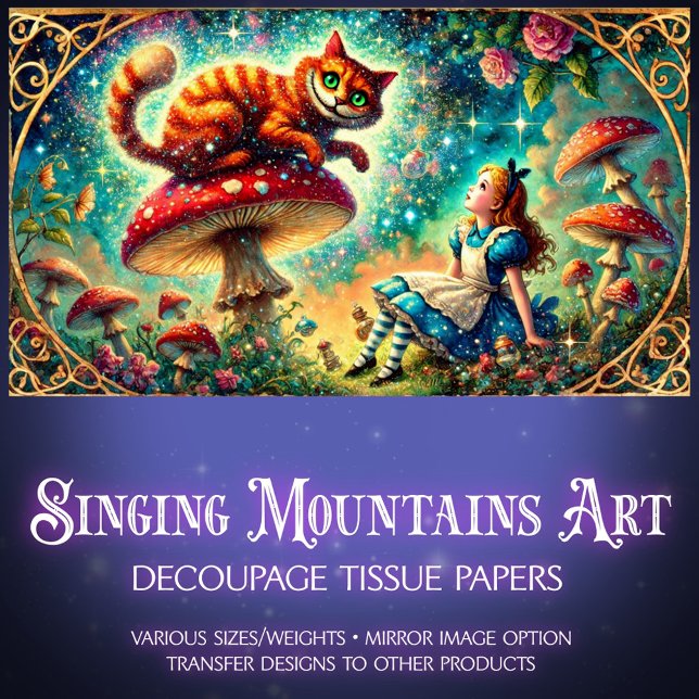 Papel De Seda Vintage Wonderland Mushroom Moment (Subido por el creador)