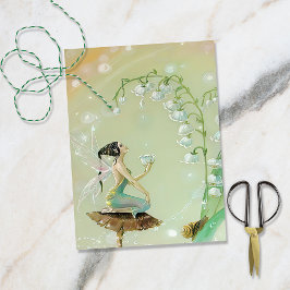 Papel De Seda Vintage Woodland Fairy in Garden