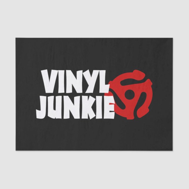 Papel De Seda Vinyl Junkie (Anverso)