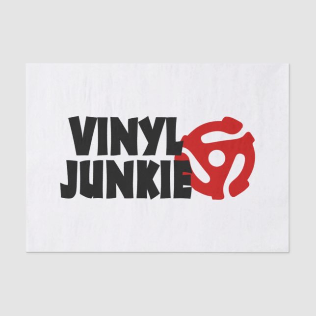 Papel De Seda Vinyl Junkie (Anverso)