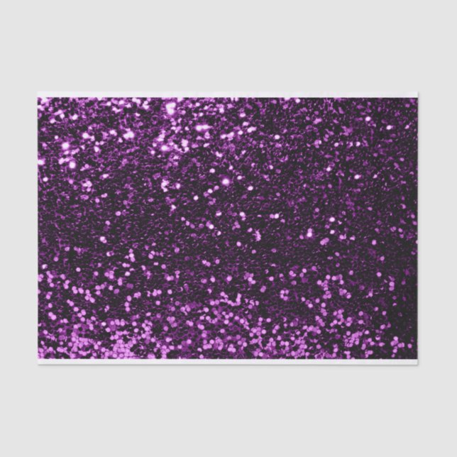 Papel De Seda Violet VIP Glitter Fuchsia Púrpura Novia Cumpleaño (Anverso)