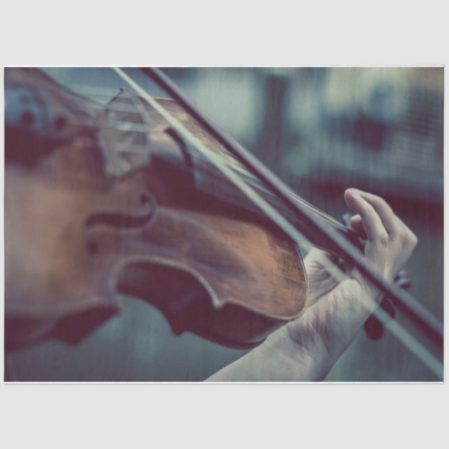 Papel De Seda Violin Decoupage (Anverso)