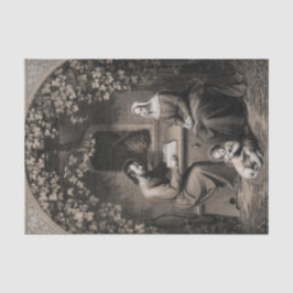 Papel De Seda Virgen de la Familia Santa María San José Jesucris