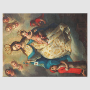 Papel De Seda Virgen de la Misericordia por José de Paez