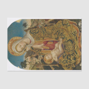 Papel De Seda Virgen y Niño por Quirizio di Giovanni da Murano