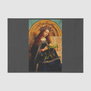 Papel De Seda Virgin Mary por Jan van Eyck