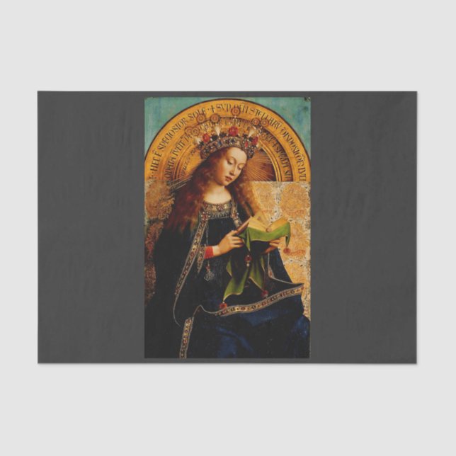 Papel De Seda Virgin Mary por Jan van Eyck (Anverso)