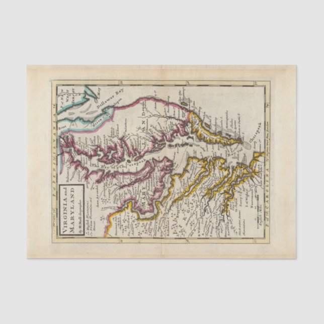 Papel De Seda Virginia y Maryland (Anverso)