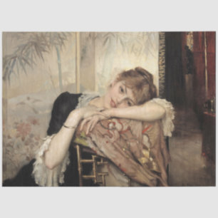 Papel De Seda Virginie (La mujer parisina) (de Albert Edelfelt)
