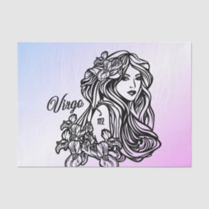 Papel De Seda Virgo El Púrpura Virgen Zodiaco