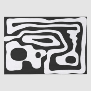 Papel De Seda Vise Grip: Resumen en blanco y negro