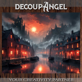 Papel De Seda Visión de paisaje acuático místico - Desnudo -