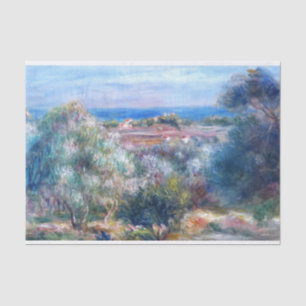 Papel De Seda Vista al mar por Auguste Renoir