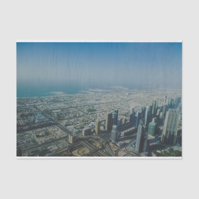 Papel De Seda Vista de Burj Khalifa, Dubai (Anverso)