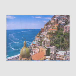 Papel De Seda Vista De Positano, Italia Decoupage