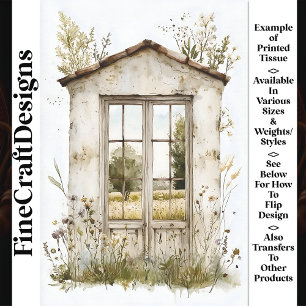 Papel De Seda Vista de primavera desde la ventana de construcció