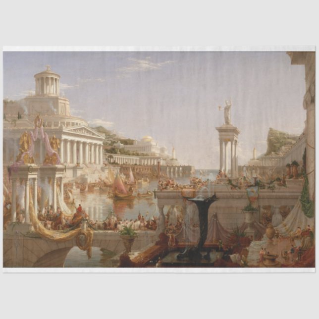 Papel De Seda Vista del Imperio Romano (Consumo del Imperio) (Anverso)