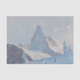 Papel De Seda Vista del Matterhorn, desenlace del invierno