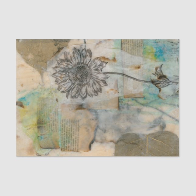 Papel De Seda Vitela I floral (Anverso)