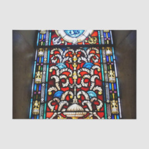 Papel De Seda Vitral rojo y azul