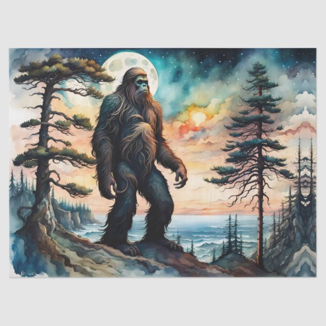 Papel De Seda Viviendo grandes Sasquatch de tamaño súper grande  (Anverso)