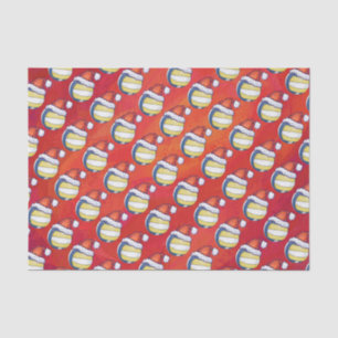 Papel De Seda Voleibol con Gorra Navidad
