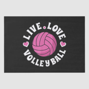 Papel De Seda Vóleibol De Amor Vivo Para Mujeres Chicas Vóley Fa
