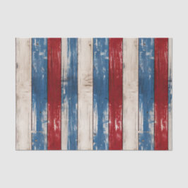 Papel De Seda Voto de oro patriótico Faux Wood Americana