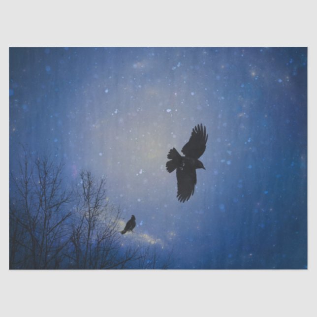 Papel De Seda Vuelo De Invierno De Raven (Anverso)