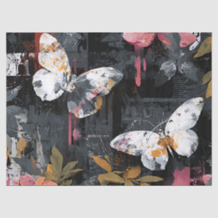 Papel De Seda Vuelo de Mariposa Abstracta Vibrante (3)