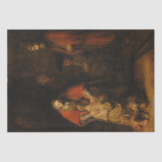 Papel De Seda Vuelta del hijo despilfarrador de Rembrandt Van (Anverso)