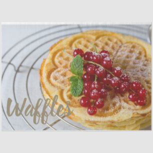 Papel De Seda Waffles caseros con grosellas para diente dulce