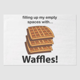 Papel De Seda Waffles Llenando Mis Espacios Vacíos Con Waffles