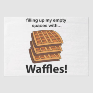 Papel De Seda Waffles Llenando Mis Espacios Vacíos Con Waffles