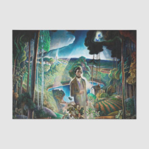 Papel De Seda Walden Pond revisitado por Newell Convers Wyeth