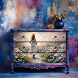 Papel De Seda Wanderer de ruta de jardín - Romantic Floral Decou