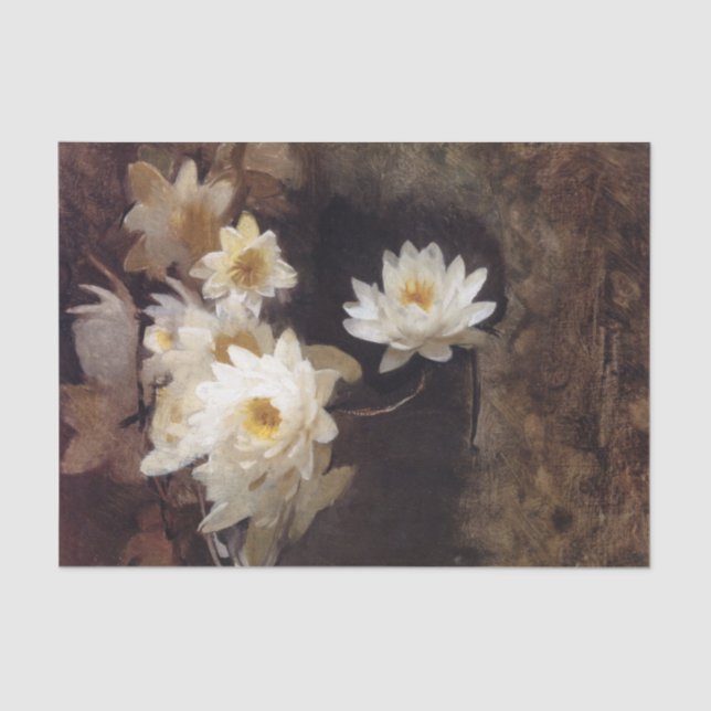 Papel De Seda Water Lilies de Abbott Handerson Thayer (Anverso)