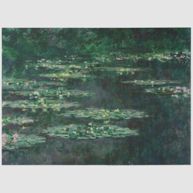 Papel De Seda Water Lilies (por Claude Monet) (Anverso)
