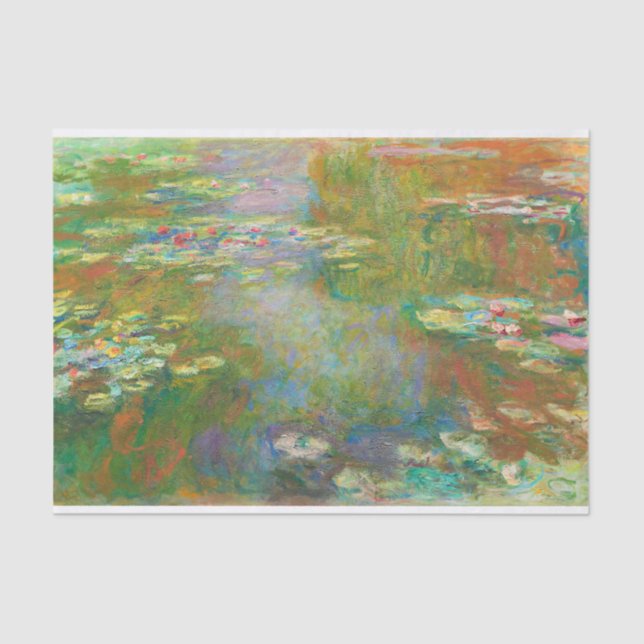 Papel De Seda Water Lilis de Claude Monet Decoupage (Anverso)