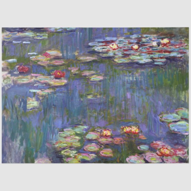 Papel De Seda Water Lily Pond, Monet (Anverso)