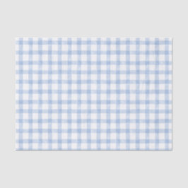Papel De Seda Watercolor Blue Gingham