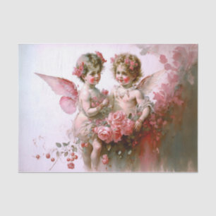 Papel De Seda Watercolor Cherubs