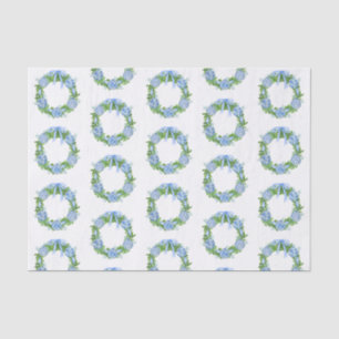 Papel De Seda Watercolor Chinoiserie Navidades Wreath