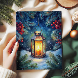 Papel De Seda Watercolor Christmas tissue paper rustic red green