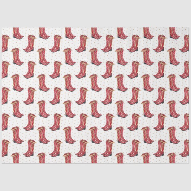 Papel De Seda Watercolor de Navidades Vaqueras (Anverso)