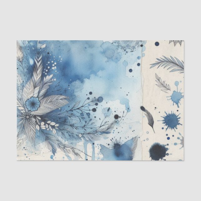Papel de seda Watercolor Ephemera (Anverso)