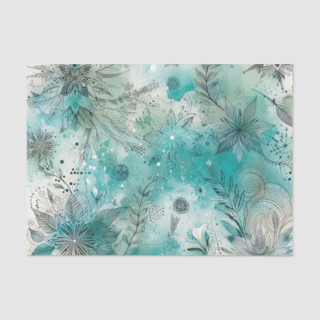 Papel de seda Watercolor Ephemera (Anverso)